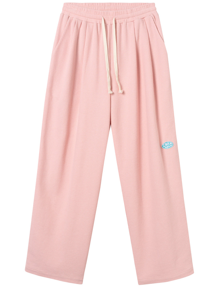 Men's And Women's Loose Waffle Trousers Casual Pants