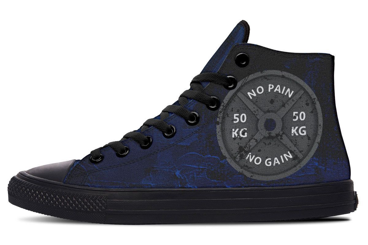 Men's And Women's Fashion Color Printing High-top Canvas Shoes