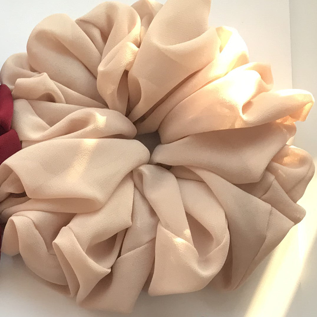 Chiffon Monochrome Bottoming Large Intestine Ring