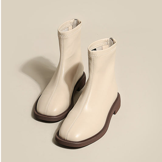 Women's Autumn And Winter Mid Tube Martin Boots