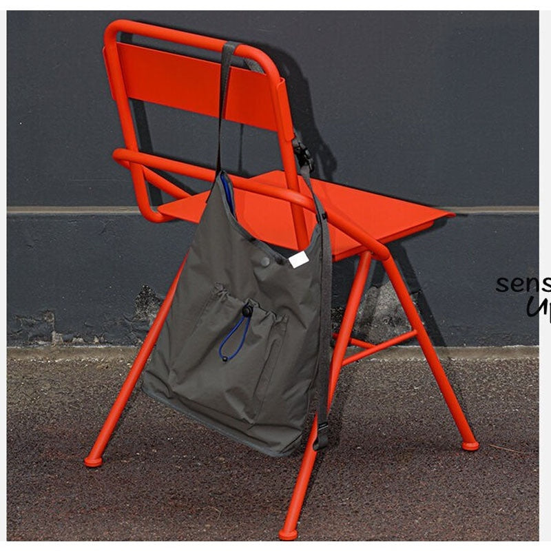 Simple And Lightweight Casual Nylon Drawstring Bucket Bag