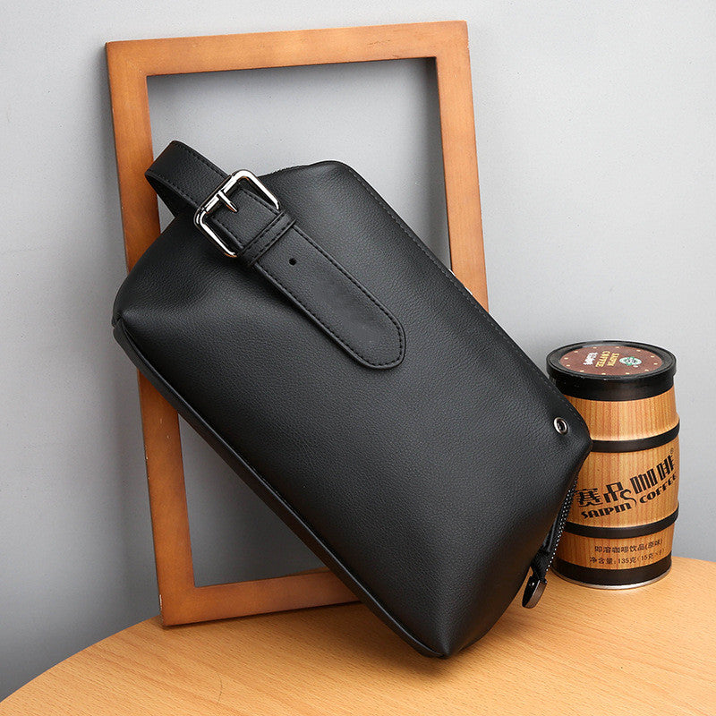 Large Capacity Business Casual Men's Soft Leather Handbag
