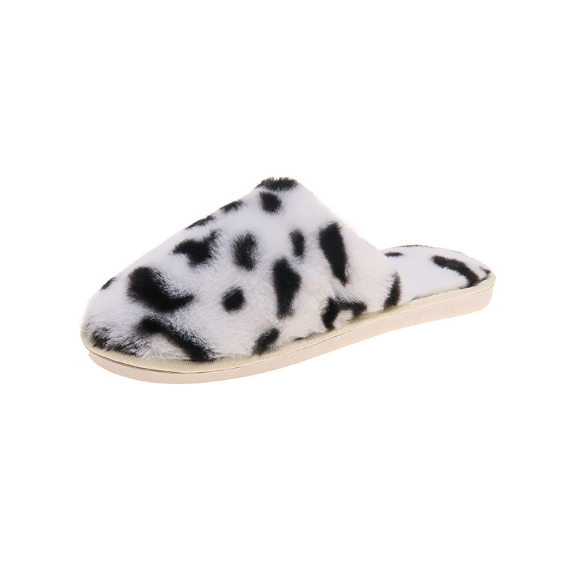Efterår Og Vinter Bomuld Hjemmesko Dametåkappe Leopard Plys