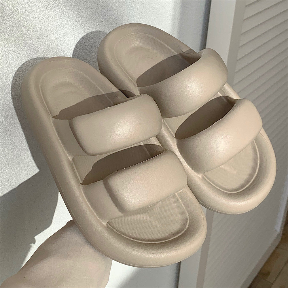 Women's Fashion Simple Double Strap Slippers