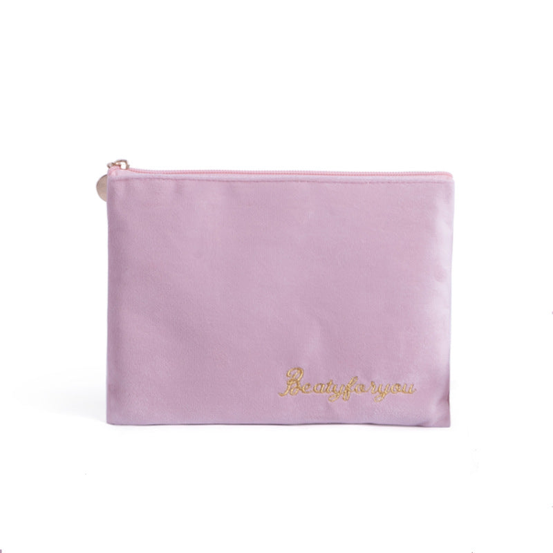 Flannel Cosmetic Storage Bag Tote Cloth