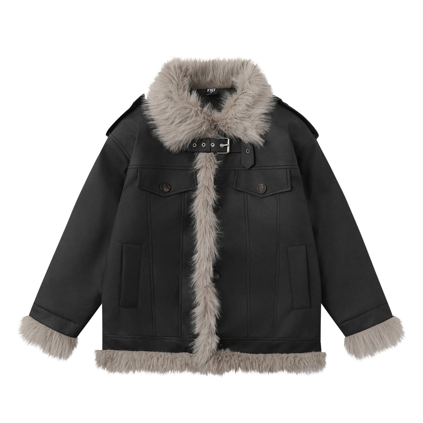 Autumn And Winter New Thickened Cotton Padded Stand-up Collar Cotton-padded Coat Deerskin Velvet
