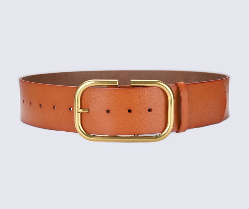 Extra Wide Leather Waist Seal Women's Trench Coat Belt