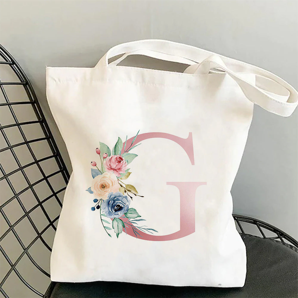Printed Single Shoulder Folding Shopping Bag