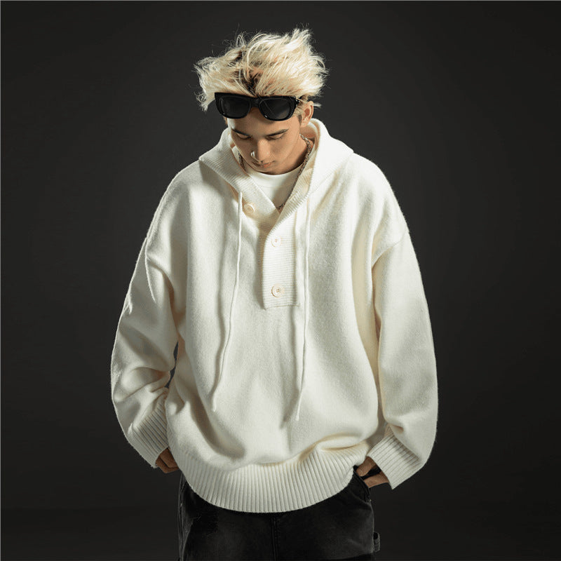 Idle Style Solid Color Same Style Hooded Sweater