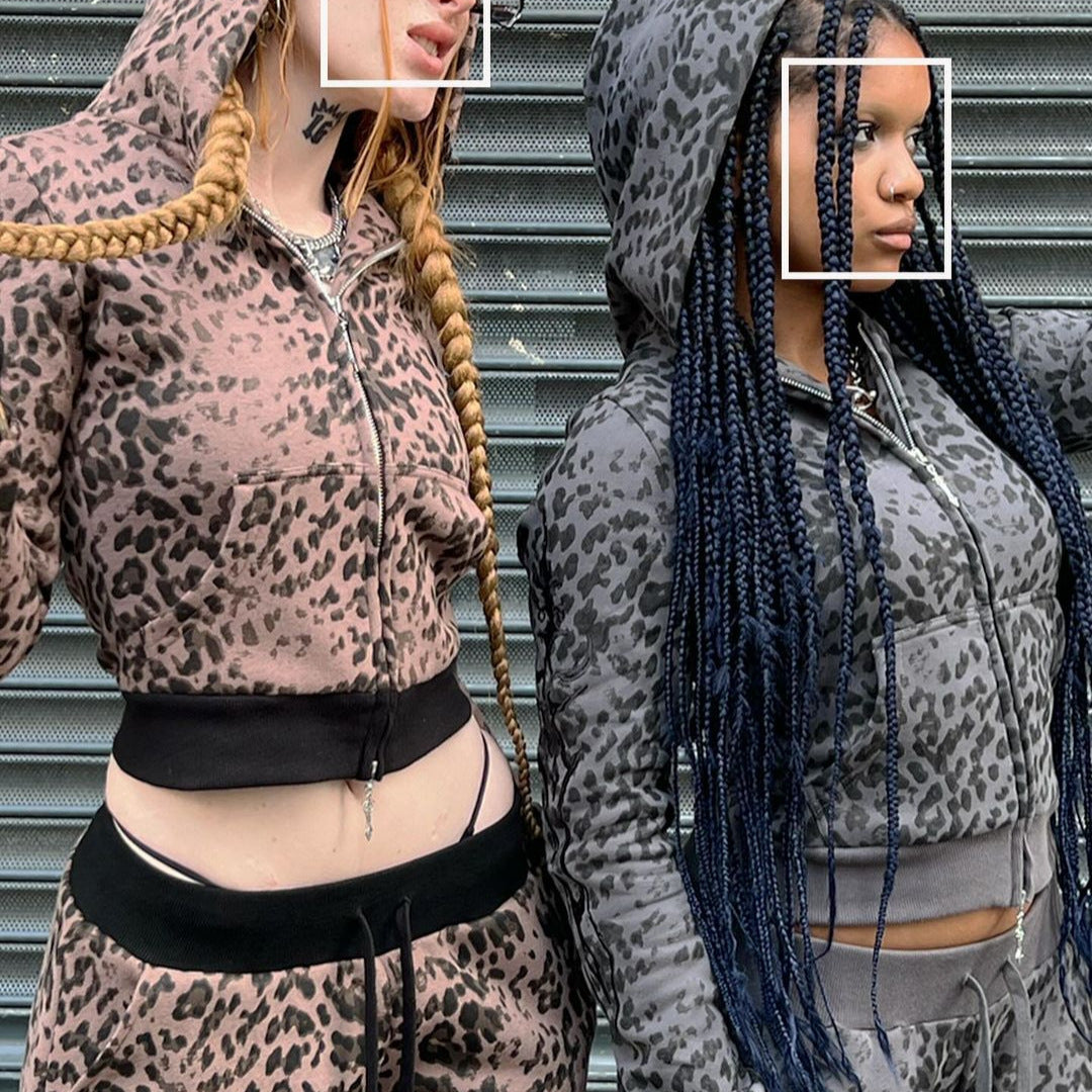 Casual Printed Zipup Hoodie