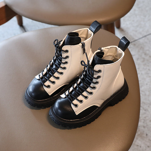 Fashion Casual British Style Children Boots
