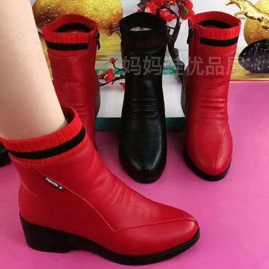 Wholesale Adult Soft Leather Women's Ankle Boots