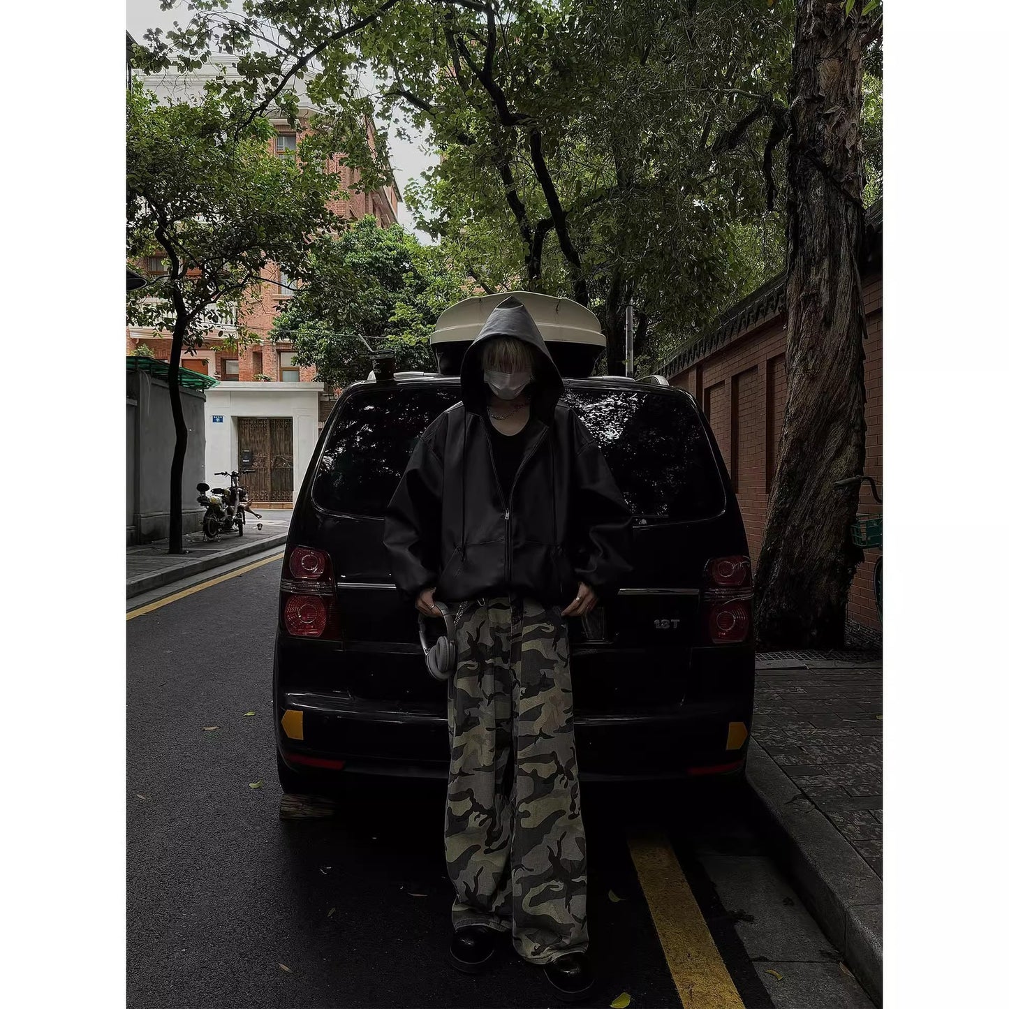 Street Visitor Black Short Pu Leather Coat Men