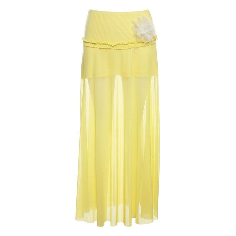 Women's Slant Shoulder Slim Fit Top And Skirt Set