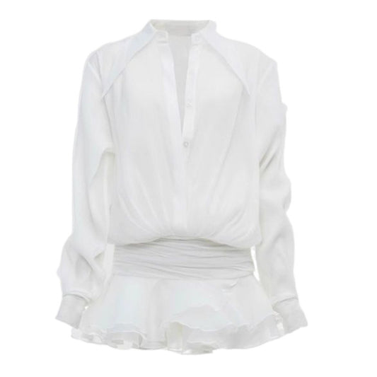 Sweet Hot Girl Irregular Ruffled Women's Dress