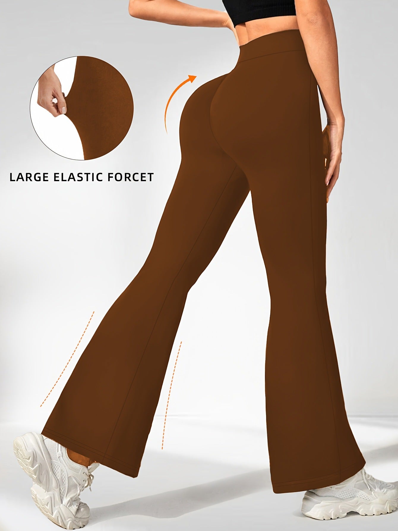 1 Pair Of Women's Bootleg Yoga Pants