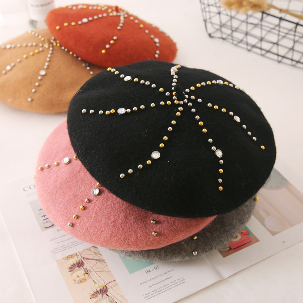Women's Woolen Elegant Beret Versatile
