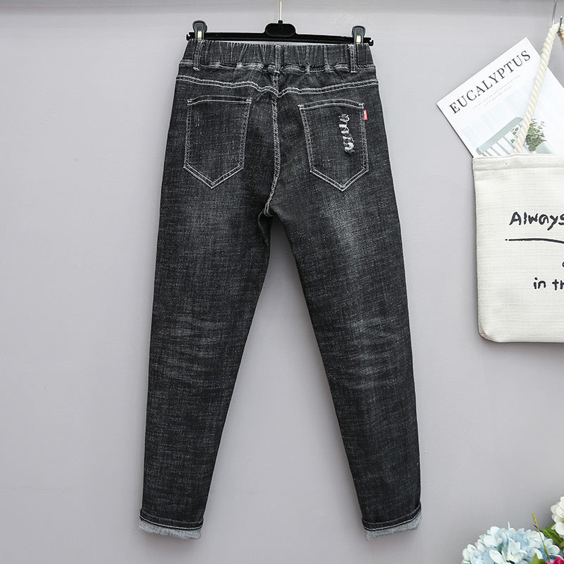 Plus Size Women's Stretch High Waist Jeans
