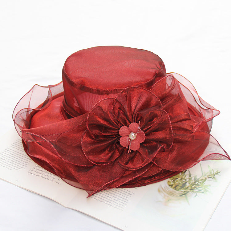 Women's Fashion Floral Large Brim Foldable Beach Sun Hat