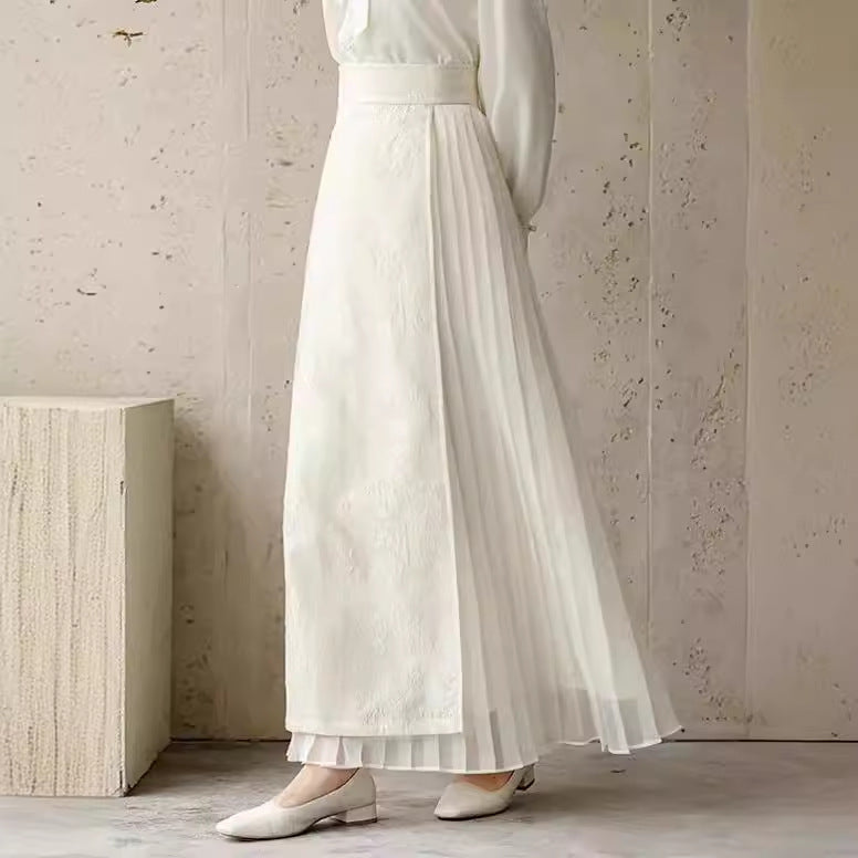 New Chinese Style Artistic Slimming Skirt