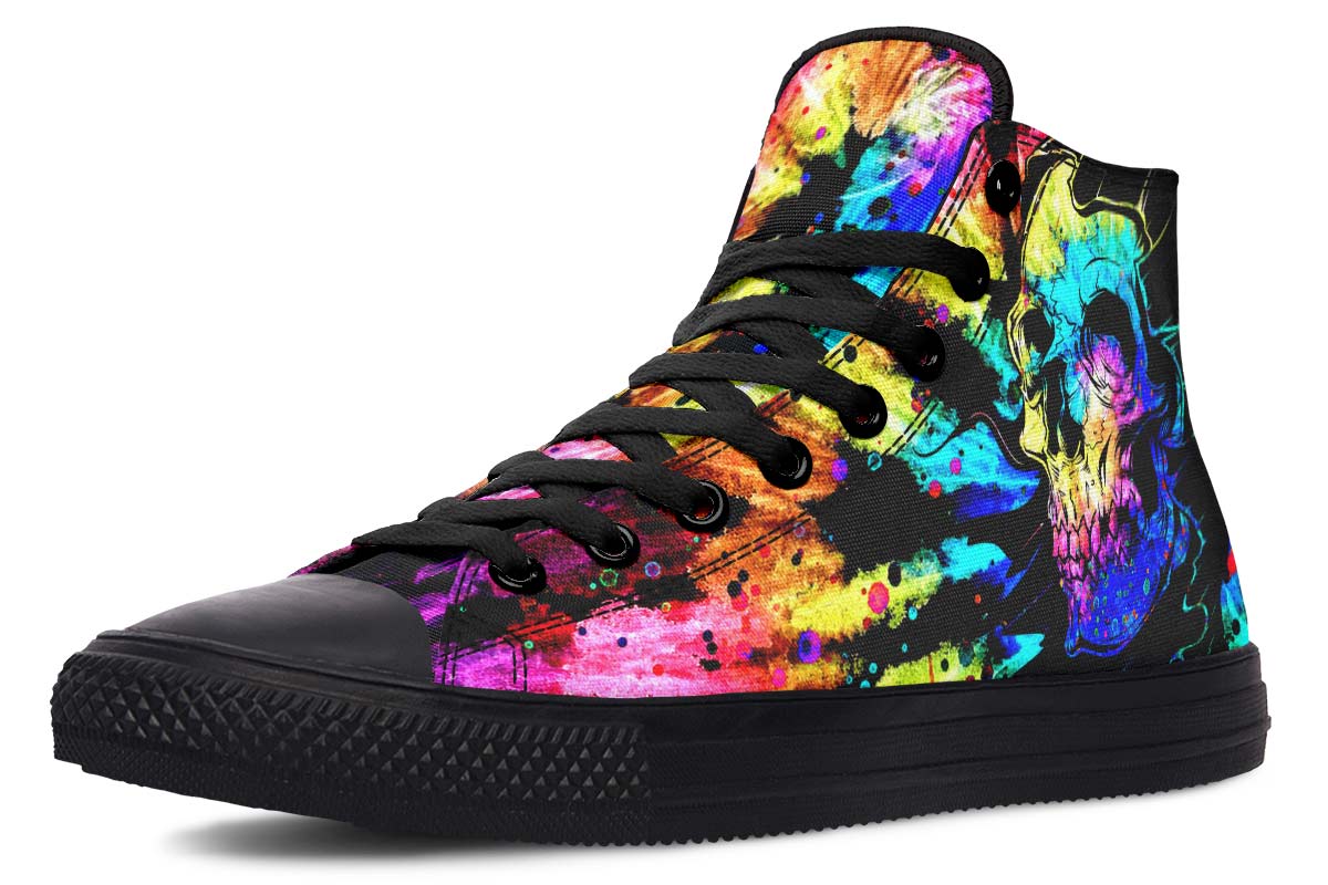 Printed Couple High-top Canvas Shoes