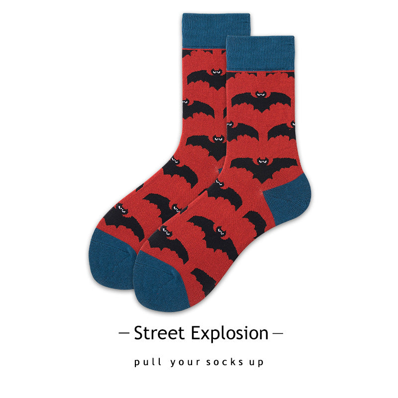 Cartoon Jacquard Sports Skate Socks