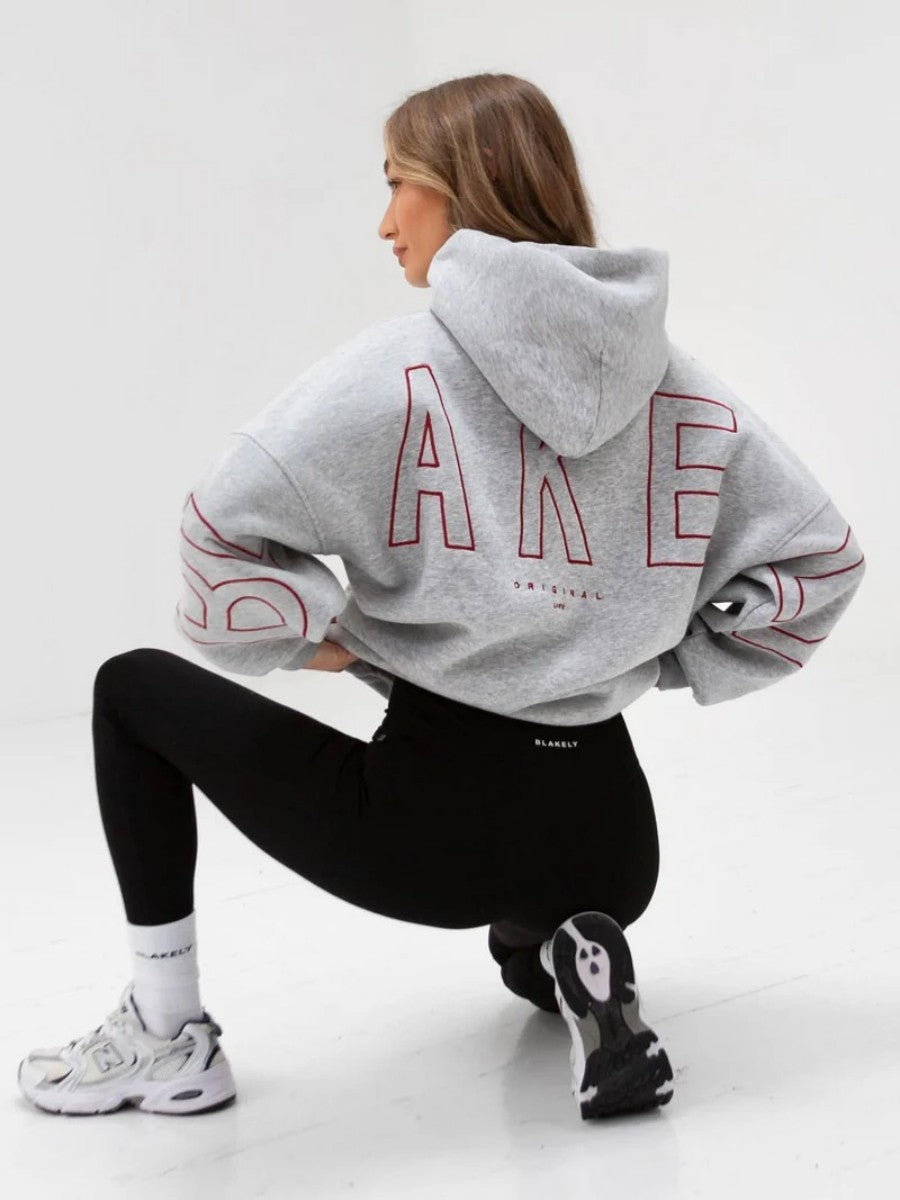 Tynd All-match Langærmet Løs Hættetrøje Hip-hop Pullover