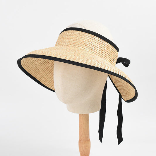 Women's Spring And Summer New Style Big Brim Empty Top Hat For Travel
