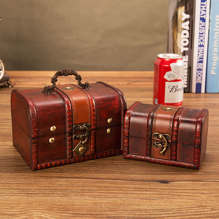 European Retro Lockable Jewelry Storage Box