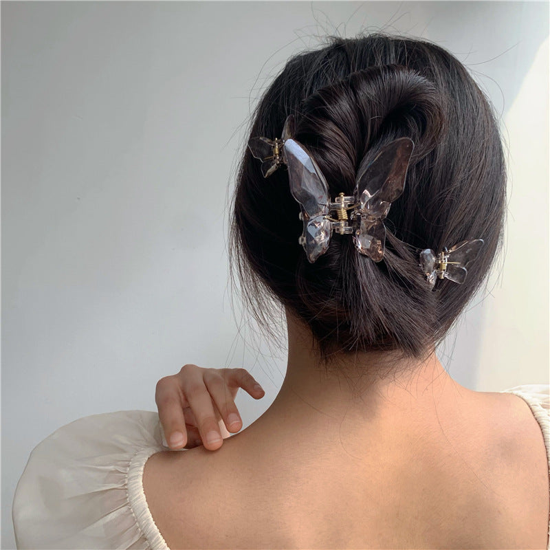 Three Butterfly Clamps For Transparent Forest Girlps