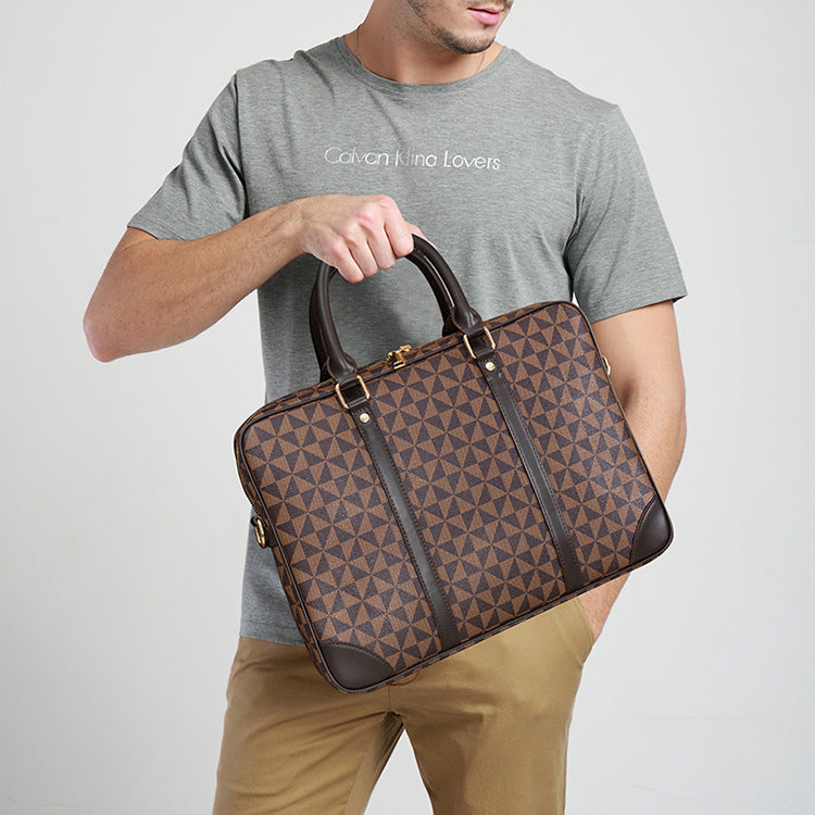 Afslappet computertaske trendy skuldertaske