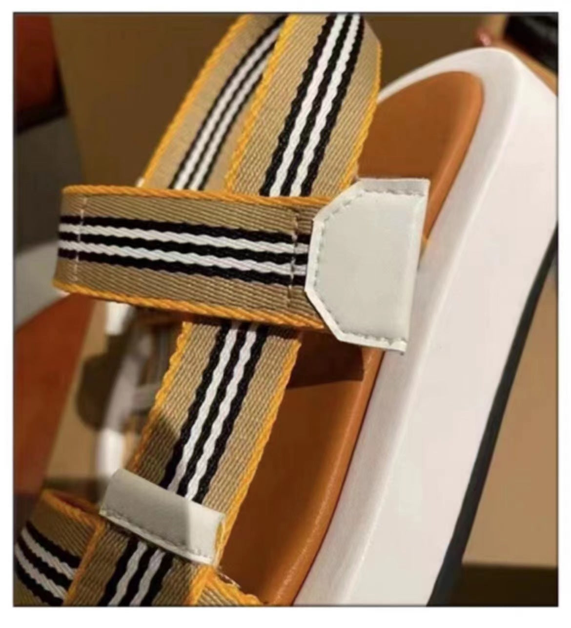 Velcro Ankle-strap Buckle Women's Open Toe Sandals