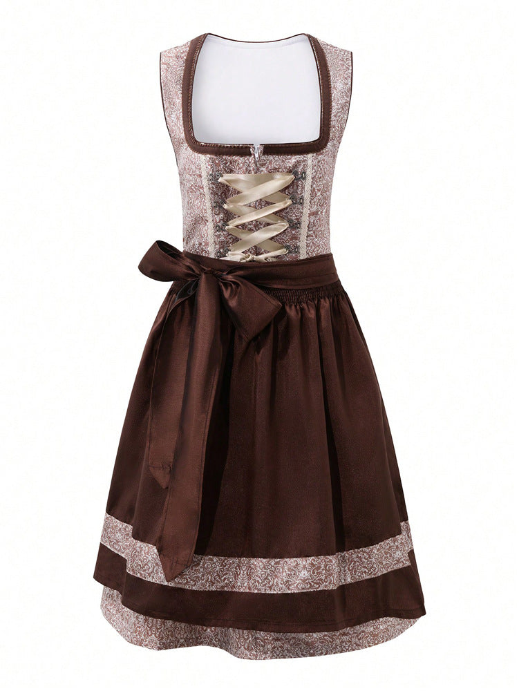 Two-piece Beer Festival Costume Dress Set