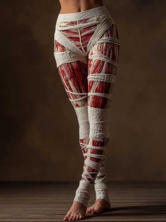 Womens Casual Loose-fitting 3D-printed Pants