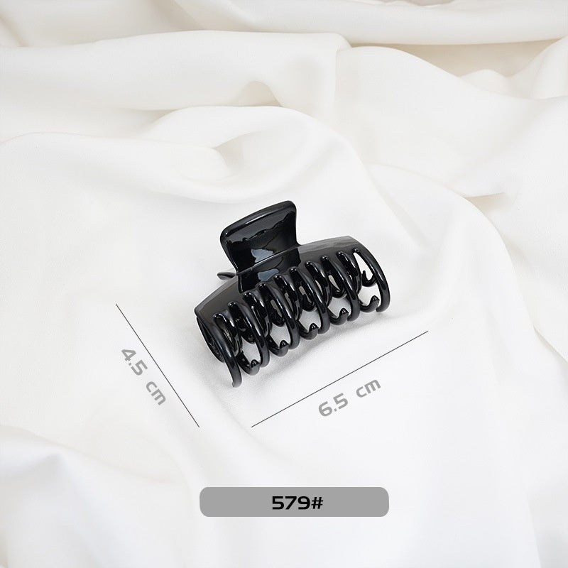 High-quality Basic Black Spray-painted Hair Clip
