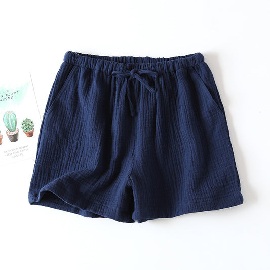 Cotton Cloth Double-layer Thin Women's Summer Pajama Pants Women's