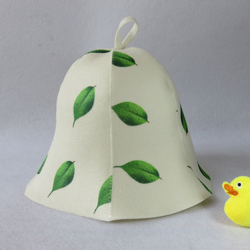 Fashion Simple Felt Sauna Shower Hat