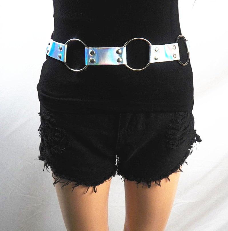 Punk Style Concave Shape Waist Chain Fire