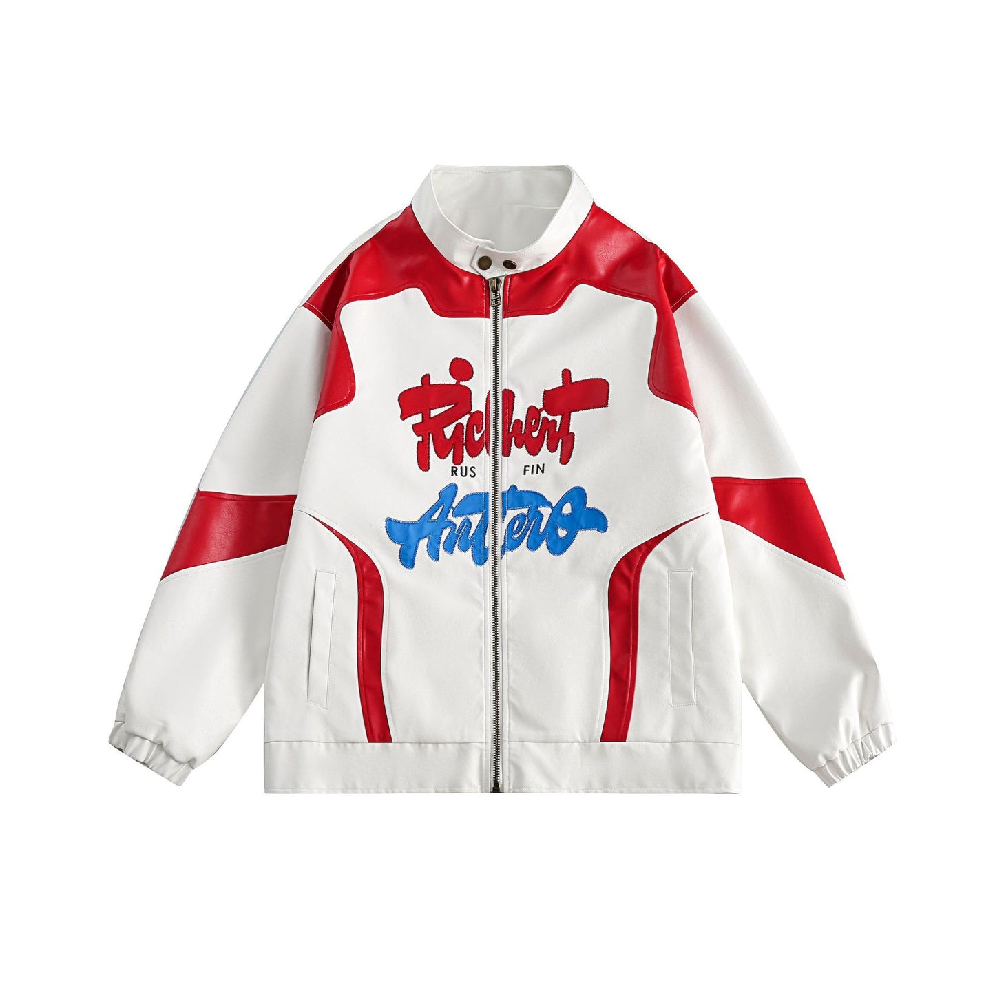 American Street Red Loose-fitting Baseball Uniform For Men