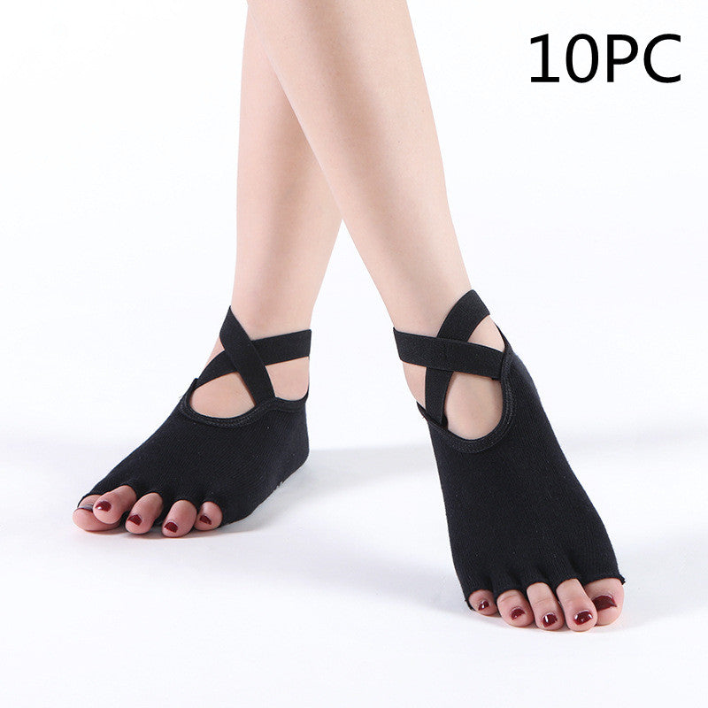 Women's Pure Cotton Five-finger Sports Non-slip Yoga Socks