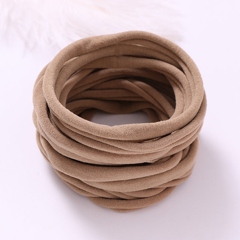 European And American INS Seamless Nylon Fine Hair Band Children's Hair Ring Handmade DIY Baby Headband