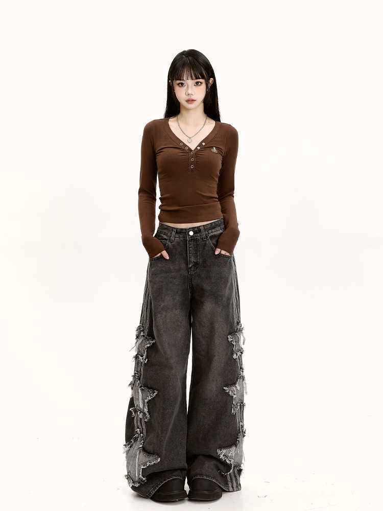 Loose Slimming  Draping Wide-leg Floor-length Pants