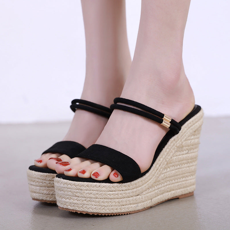 Women's Fashion Personality Pu Bottom High Heels
