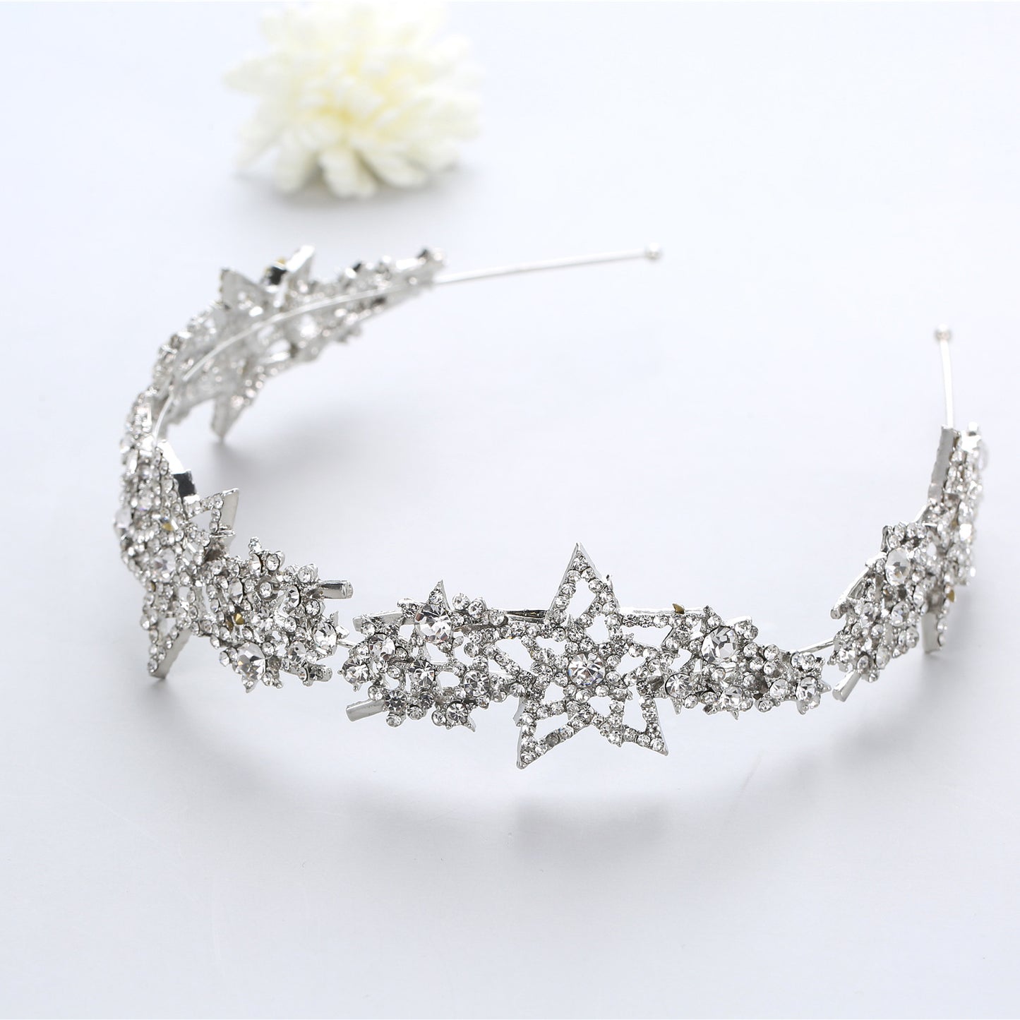 Bride Wedding Hair Accessories Five-pointed Star Alloy Diamond-laid Headband