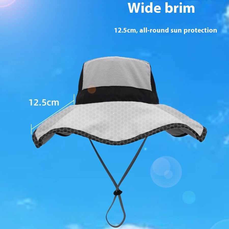 Sun Protection Travel Outdoor Riding Broad-brimmed Hat