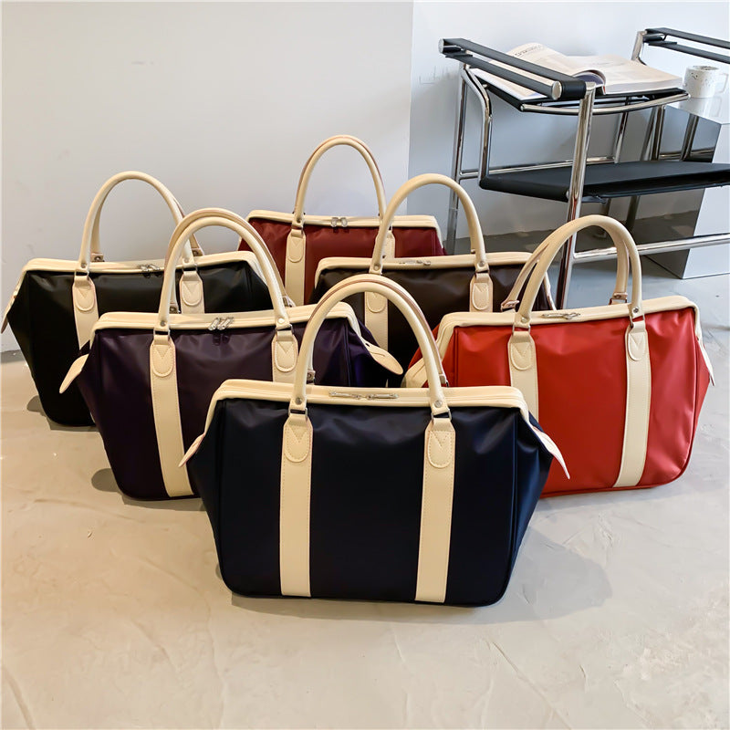 Retro Short Travel Bag Women's Size Light Storage