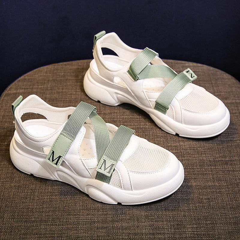 match Casual Sporty Flade Sandaler med Mellemhøj Hæl
