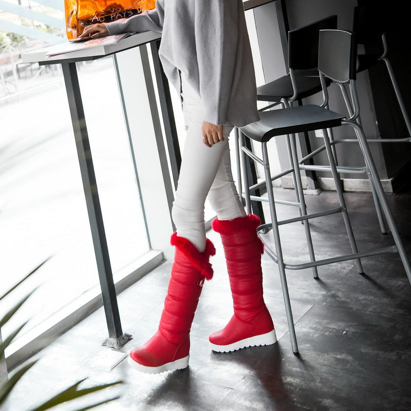 Women's Thick-soled Warm High-top Cotton Boots