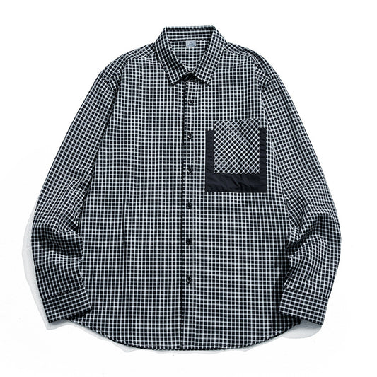 Men's Autumn New Cotton Japanese Casual Long-sleeved Shirt