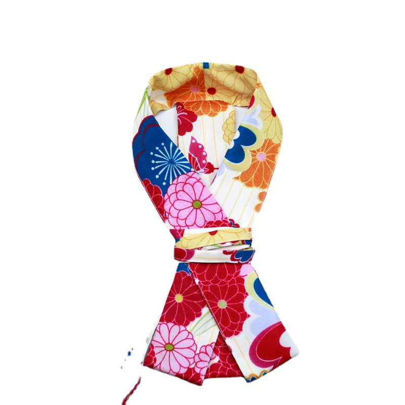 Kimono Accessories Have A Good Bow And Radian Collar